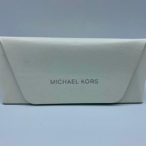 MICHAEL KORS White Glasses Case Sunglasses Case Excellent