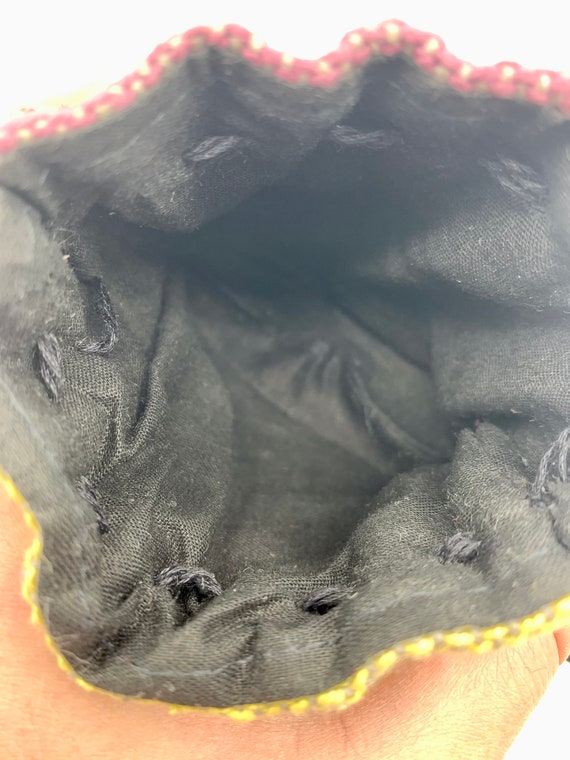 TTOPI Small Handmade Woven Wool Drawstring Pouch … - image 10