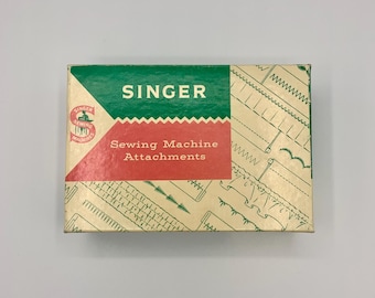 Vintage Collection of Singer Sewing Machine Attachments and Accessories - Pattern Cams and Extra Feet for Machine - Rare - FREE SHIPPING