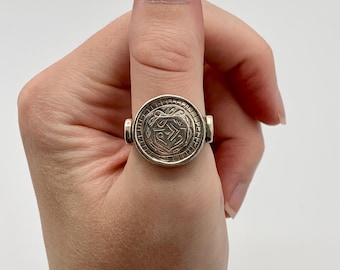 Silpada Sterling Silver Flip Side Ring - Reversible Coin Ring - Size 8 - Lovely Gift - R3367 - FREE SHIPPING
