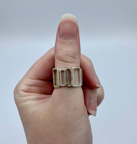 Silpada Sterling Silver & Brass Ring - Size 8 - R… - image 1