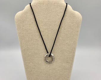Vintage Tiffany & Co Sterling Silver ATLAS Pendant Necklace - Stamped 925 Italy - Adjustable - Surface Scratches - FREE Shipping