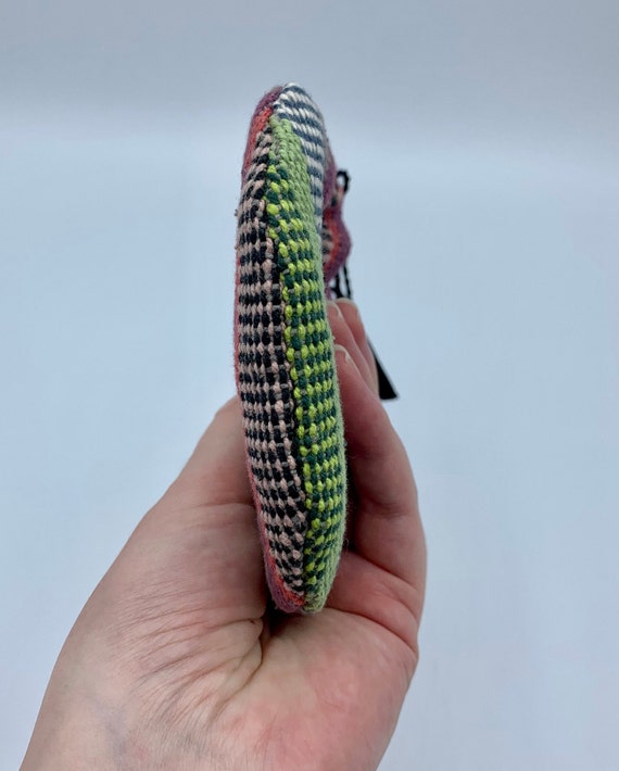 TTOPI Small Handmade Woven Wool Drawstring Pouch … - image 9