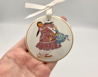 Mama Do You Love Me? Alaskan Inuit Collectible Ornament - Barbara Lavallee  - Signed PP/343 -  Excellent Condition - FREE SHIPPING