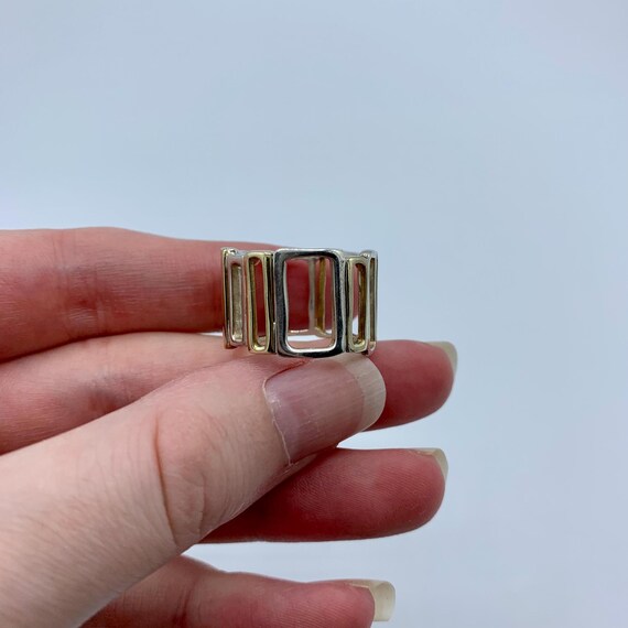 Silpada Sterling Silver & Brass Ring - Size 8 - R… - image 9