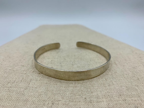 Vintage Sterling Silver Bangle Bracelet - Classic Bright