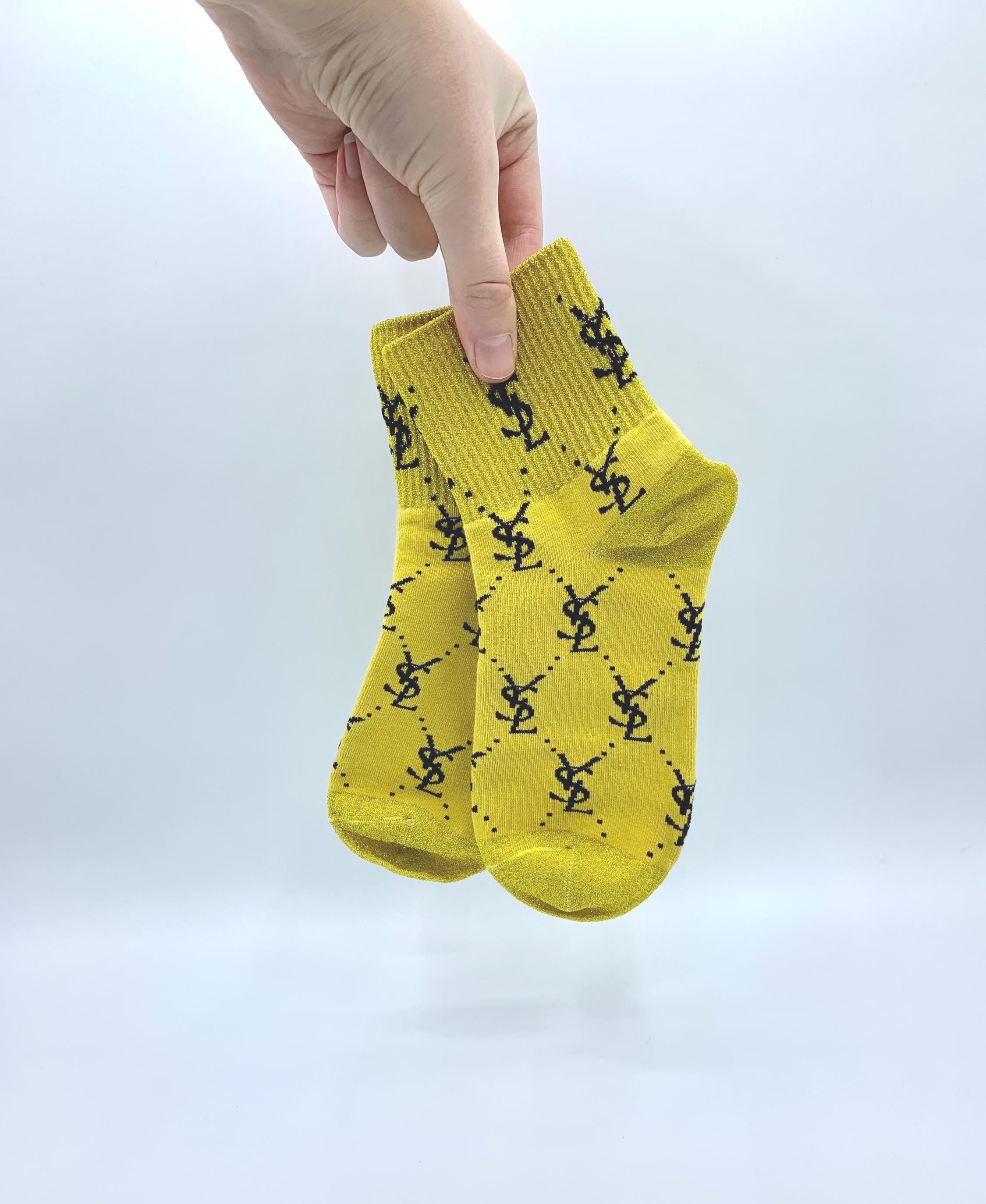 タイツ・ソックス SAINT LAURENT BLACK WOOL COLLANT SOCKS Ysl Socks | eBay