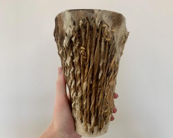 Vintage Doumbek Goblet Drum - Handmade African Goat Skin Percussion Instrument - Toumperleki - FREE SHIPPING - Ships from Canada