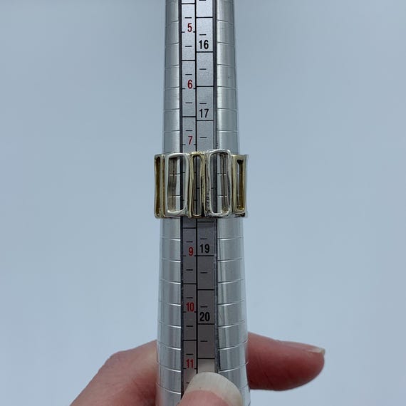 Silpada Sterling Silver & Brass Ring - Size 8 - R… - image 6