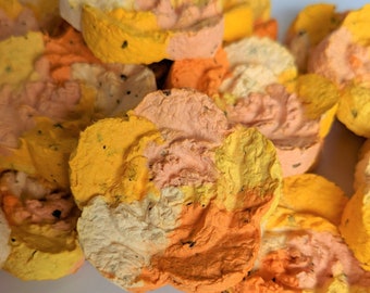 Orange Rose Seed bombs Party/Wedding Favour Packs of 10, 20 or 50   (Wildflower Seeds)