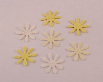 Plantable Daisy Flower wedding confetti in yellows, plantable paper, eco friendly wedding table decorations