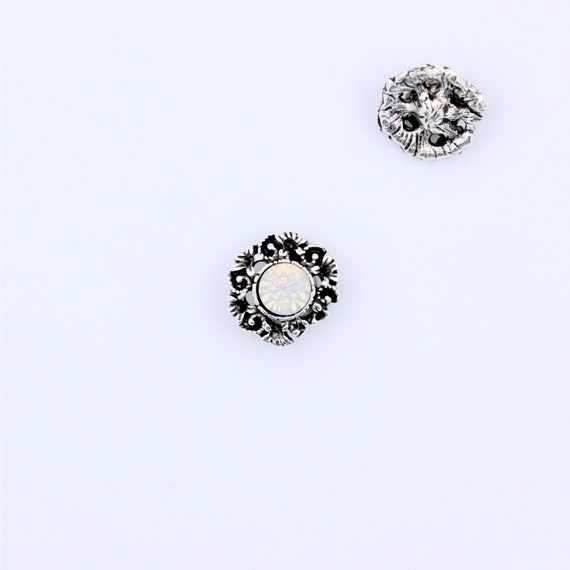 20 x klar Crystal l Button Flatback Dekor DIY Handwerk Verzierung 12mm