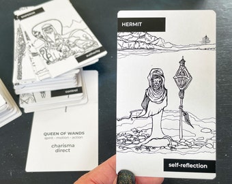 Simple Beginner Tarot cards | Hand Drawn Art, Rider Waite Smith Meanings