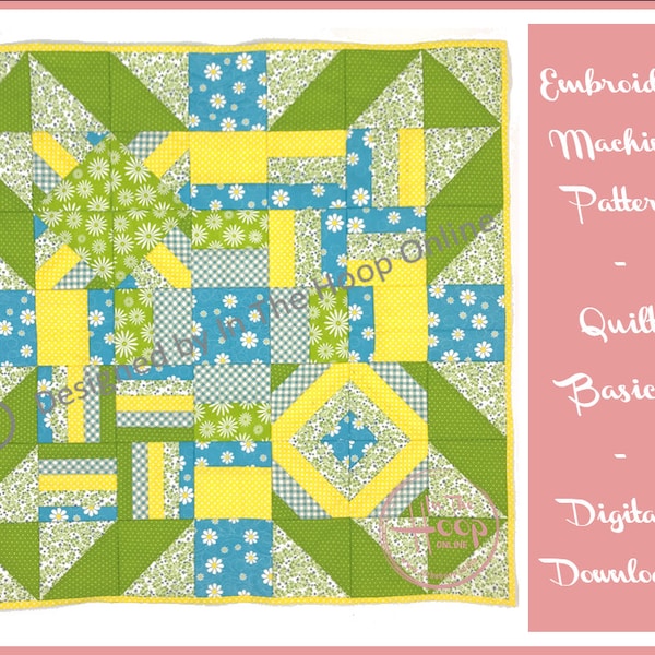 Quilt Basics - In The Hoop Quilt Blocks Set Machine Embroidery Design