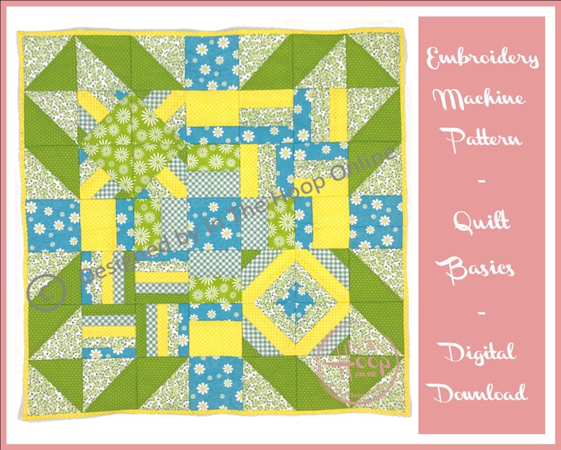 Quilt Basics In The Hoop Quilt Blocks Set Machine Embroidery Design
