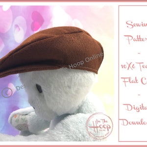 Flat Cap Sewing Pattern for the 10x6 In The Hoop Teddy Bear