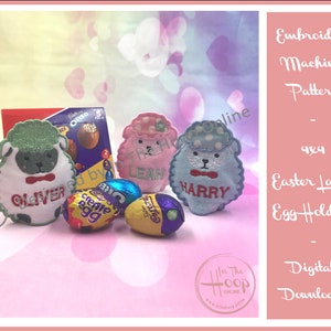 Easter Lamb Creme Egg Holder Machine Embroidery Design In The Hoop ITH 4x4