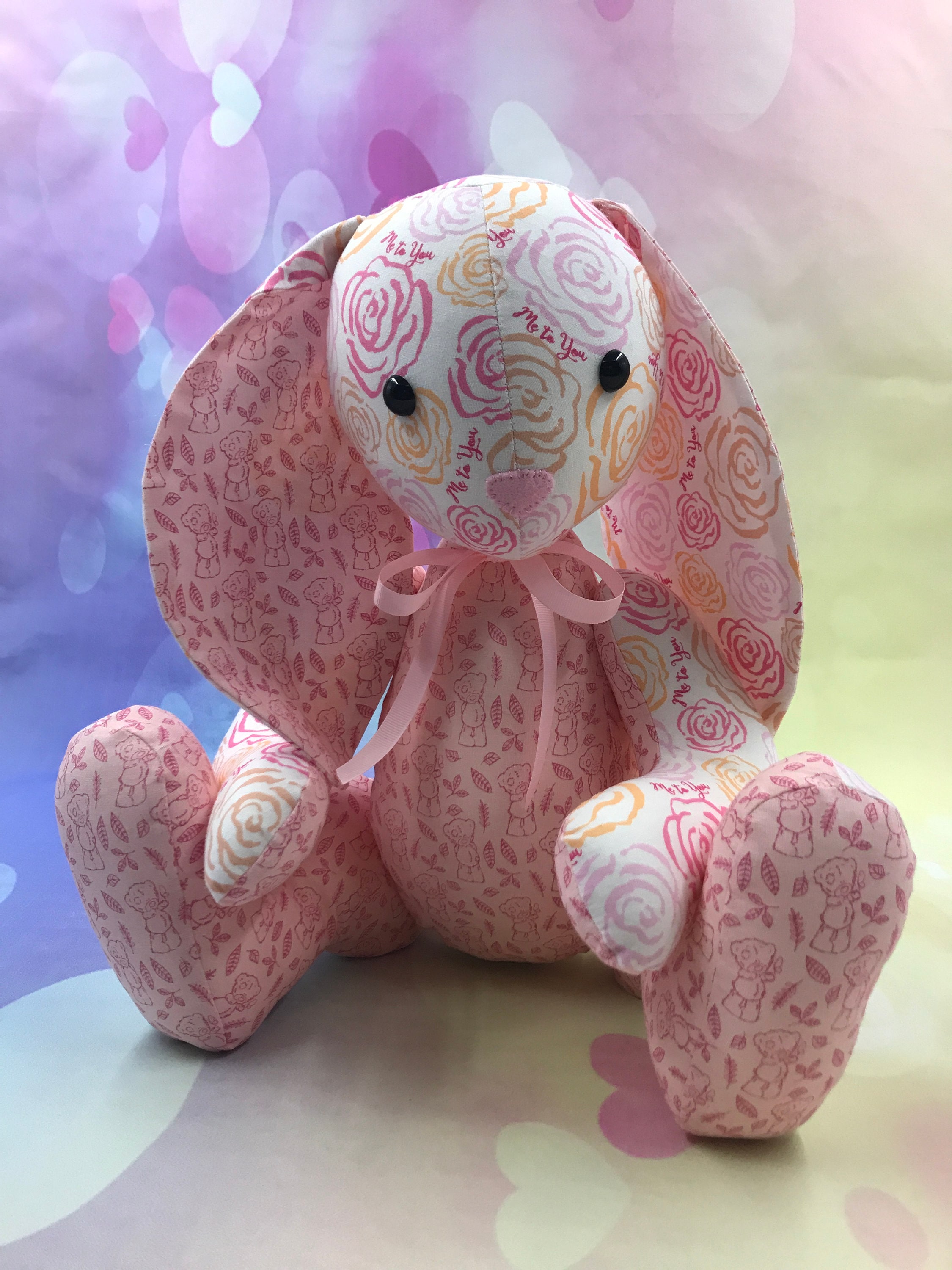 Easy Large Bunny Rabbit Memory Bear Sewing Pattern Jointed Etsy UK