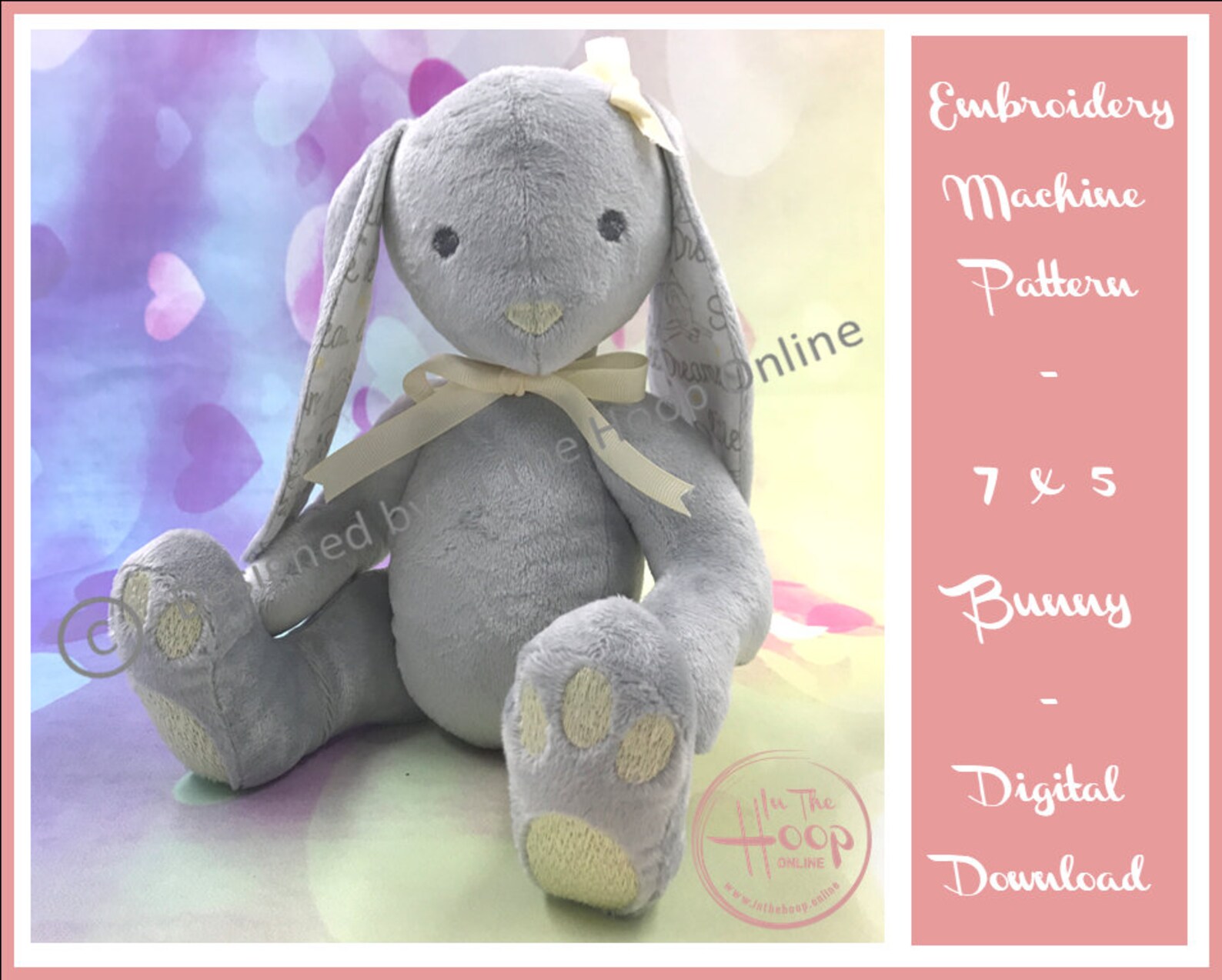 In the Hoop Jointed Bunny Rabbit Memory Teddy 7x5 ITH - Etsy