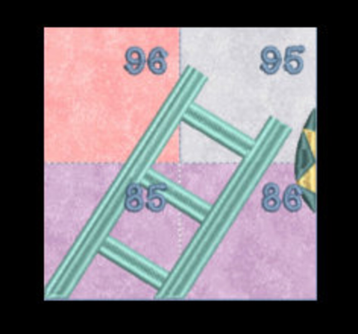 Snakes and Ladders Machine Embroidery Design - Etsy Australia