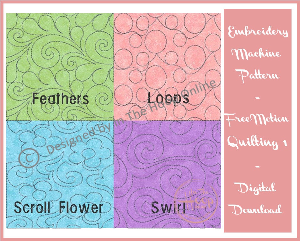 Free Motion Quilting Templates 