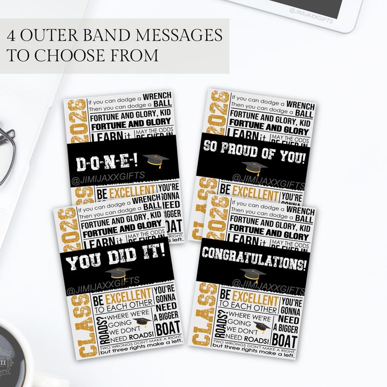Graduation Flip Card Booklet, Multi Gift Card Holder Card, Senior ...