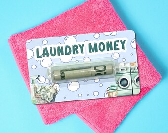 College Student Cash Dorm Gift, Laundry Money Roll Gift Card, Practical Dorm Gifts, New Apartment Gift, Senior Money Gift, Loads Of Fun, 5x3