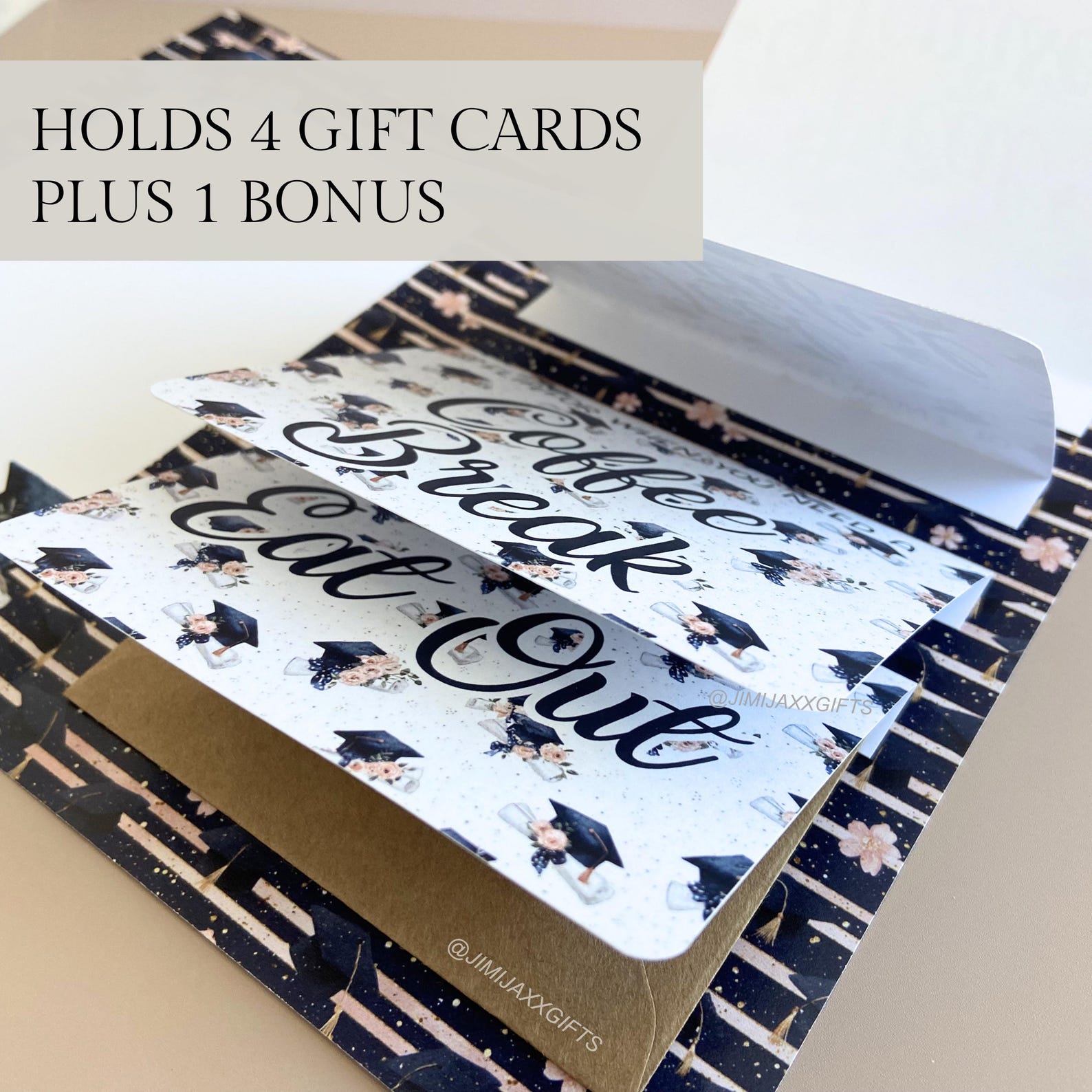Graduation Multi Gift Card Holder Card for Her, Senior Graduation Money ...