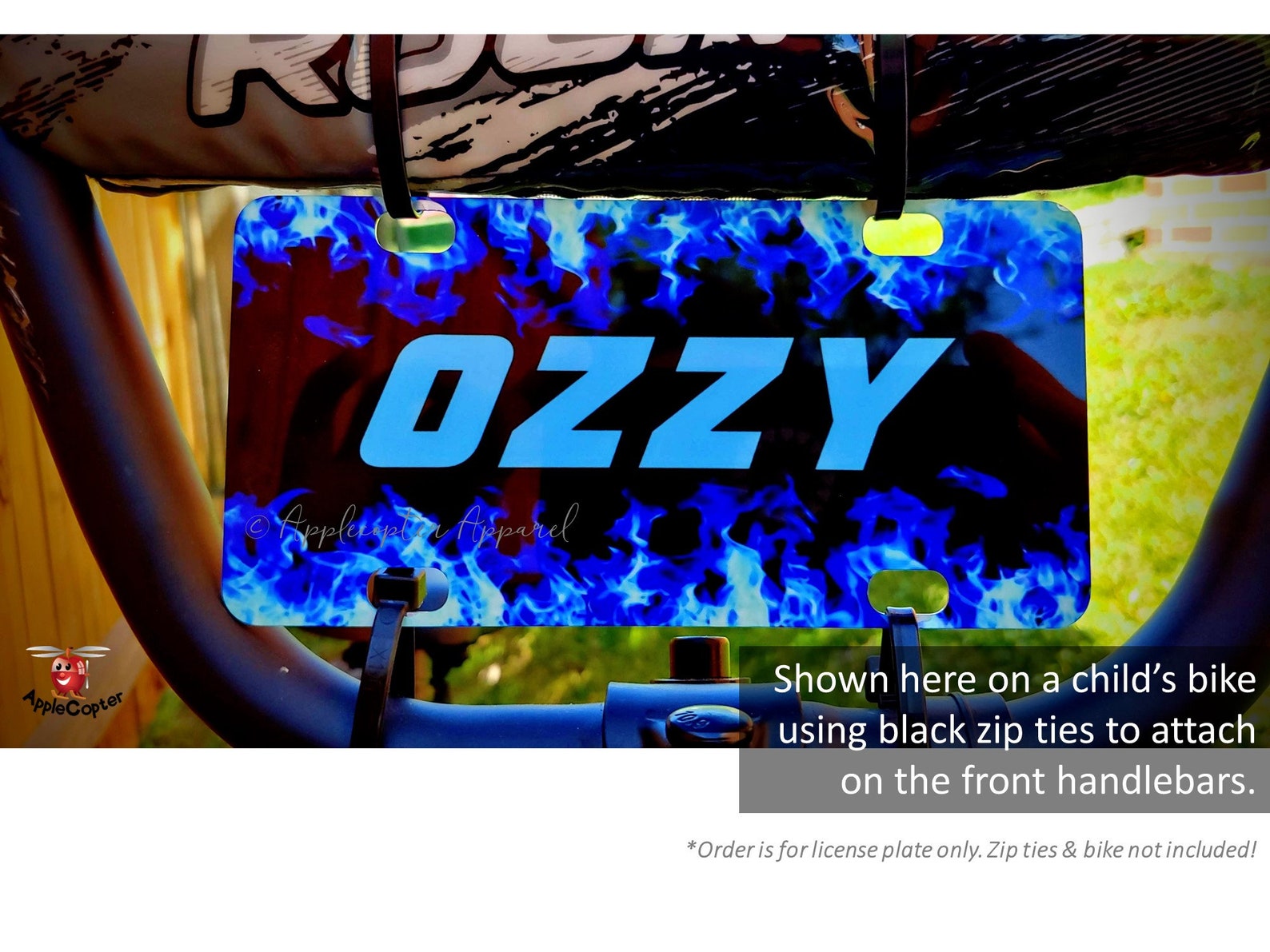 Bike License Plate for Kids Personalized Mini License Plate Etsy