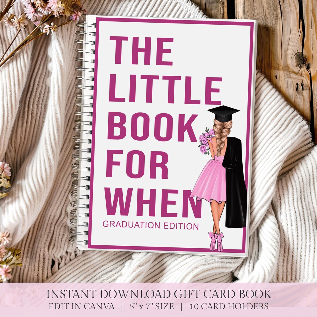 DIY High School Graduate Gift Card Book for Her, College Survival Kit ...