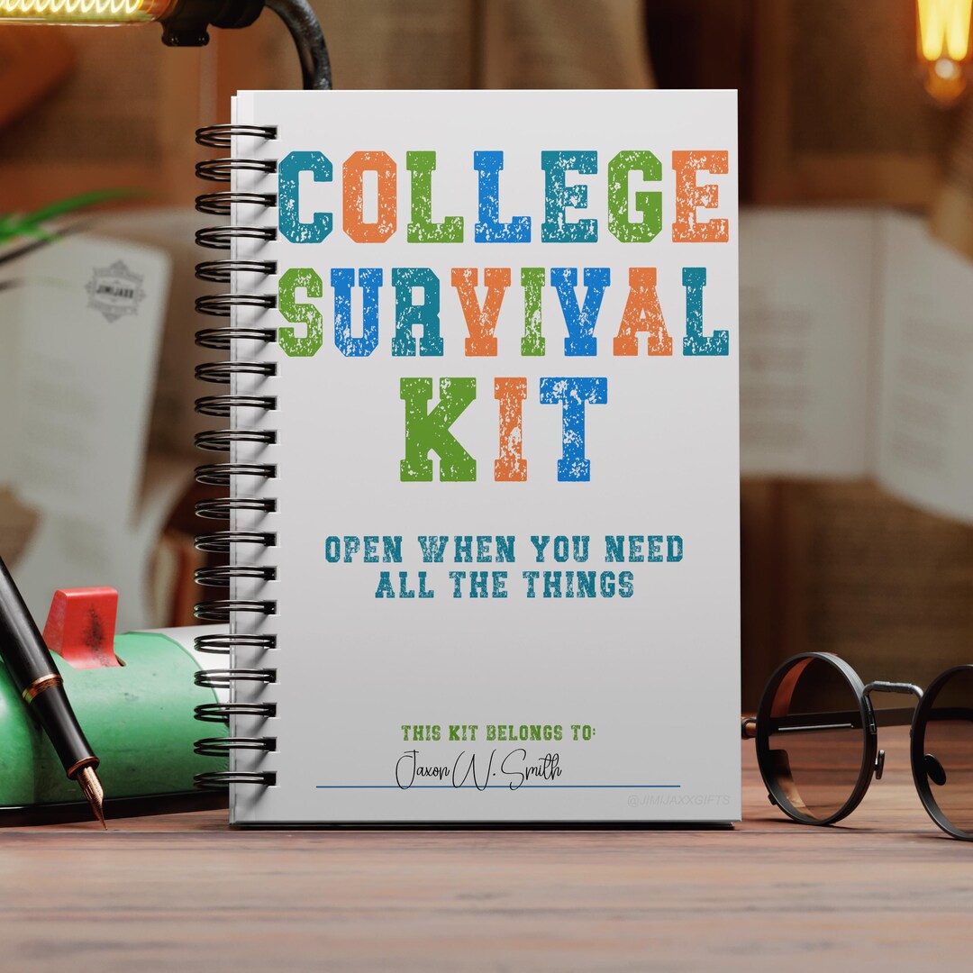 College Survival Kit Gift Card Book Printable, High School Senior ...