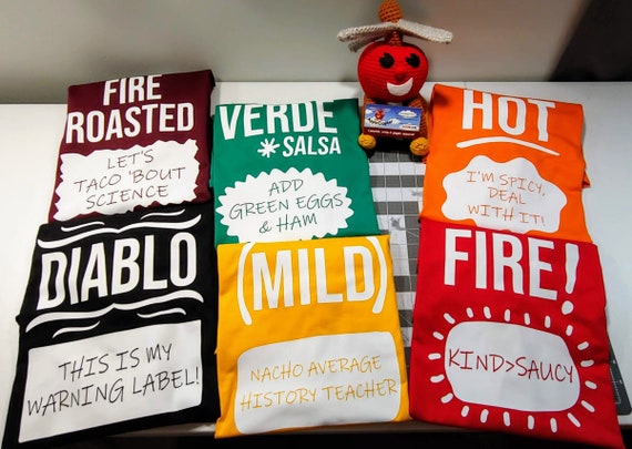Fire Roasted Taco Sauce Packet Costume T-Shirt Fire Roasted Taco Sauce Packet Costume T-Shirt