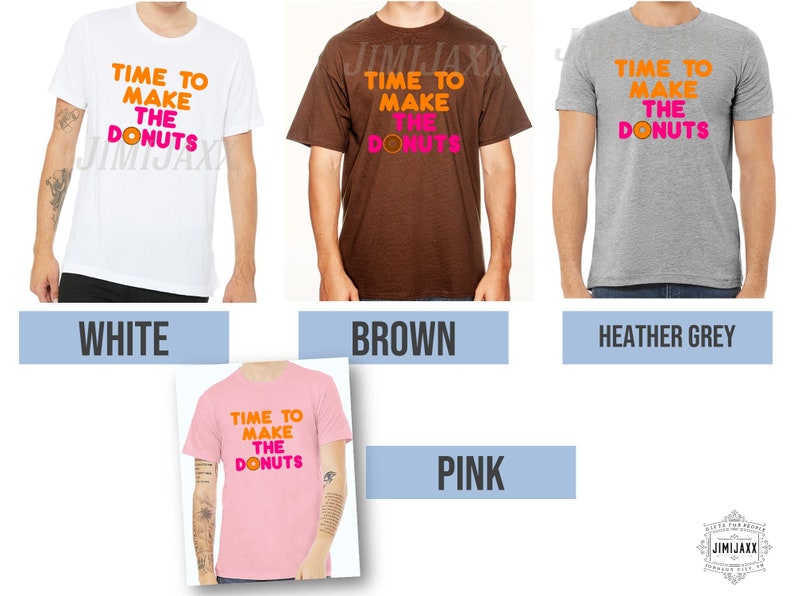 Time To Make The Donuts Party Shirt, Vintage Dunkin Donuts T-Shirt, Kids Donut Birthday Party Outfit, 80s Slogans Shirt, Donut Mom, Unisex image 3