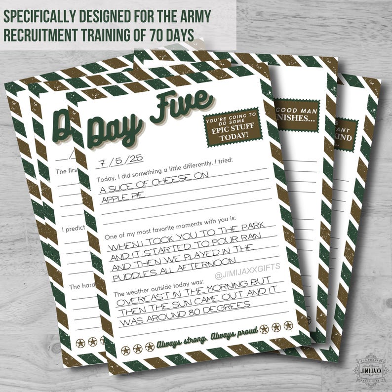 Basic Training Boot Camp Letters From Home, Printable Military Letter ...