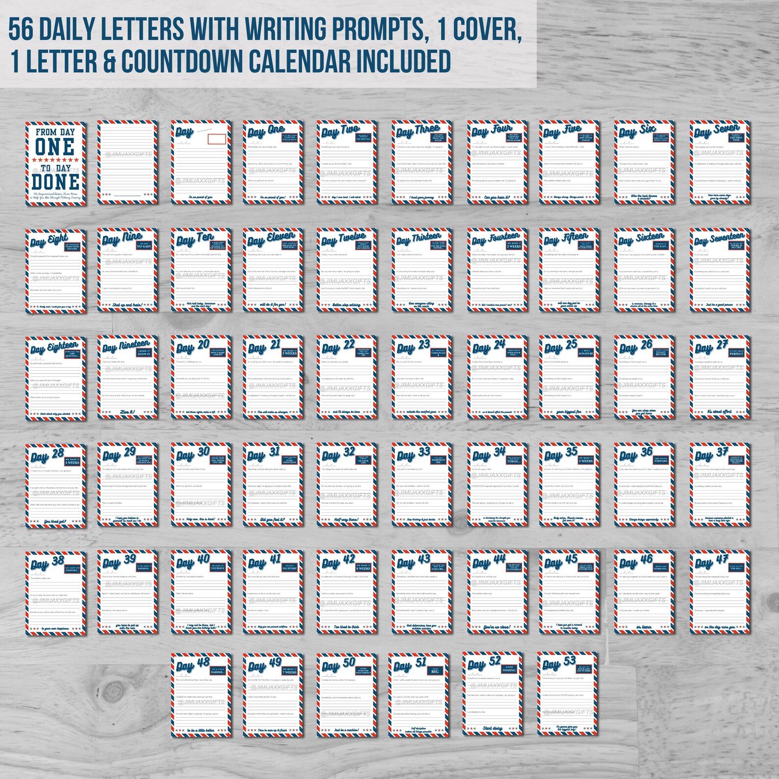 Air Force Boot Camp Letters, Instant Download, Includes Writing Prompts ...