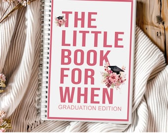 High School Graduation Gift Card Book for Girl | The Little Book For When | Editable In Canva | Instant Download DIY Grad Gift | Two Sizes
