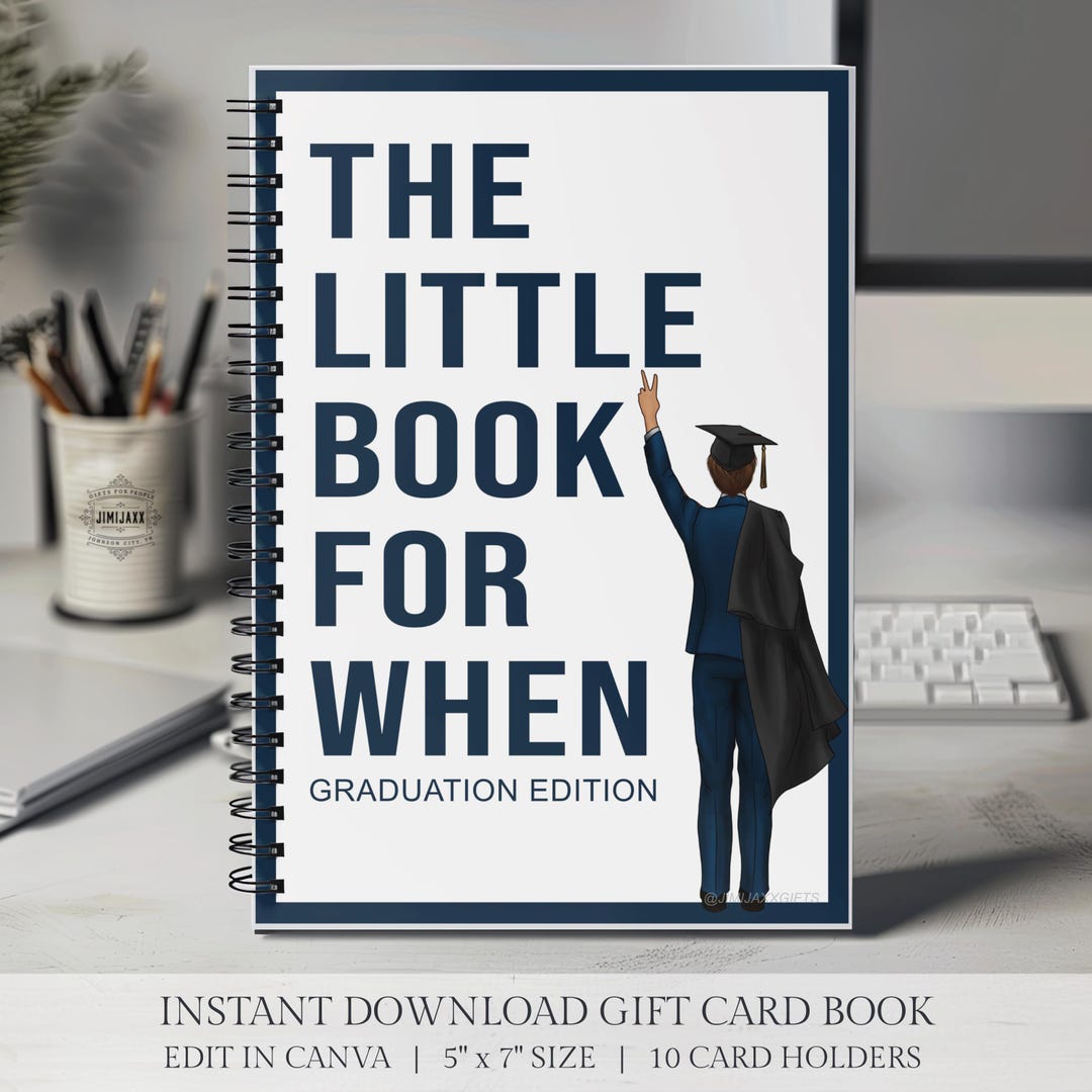 High School Graduation Gift Card Book, Printable Instant Download, Grad ...