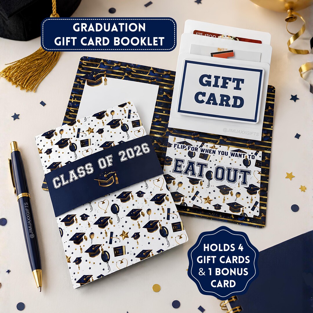 Graduation Multi Gift Card Holder Card, Senior Graduation Money Gift ...