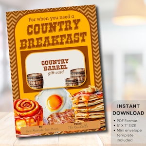 Pfannkuchen Geschenkkorb Idee, Pfannkuchen Frühstück Kartenhalter zum Ausdrucken, Schulanfang Geschenk für Lehrer, Pfannkuchen Restaurant, Instant PDF