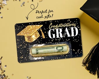 Graduation Money Card, Cash Holder Gift for Graduate, Class Of 2026 Money Envelope, Creative Way To Give Grad Cash, DIY Money Card Kit, 5x3