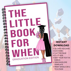 Middelbare school cadeaukaart boek voor haar, overlevingspakket eerste jaar college, zorgpakket college, afstudeercadeau onder de 20, BEWERKBARE download