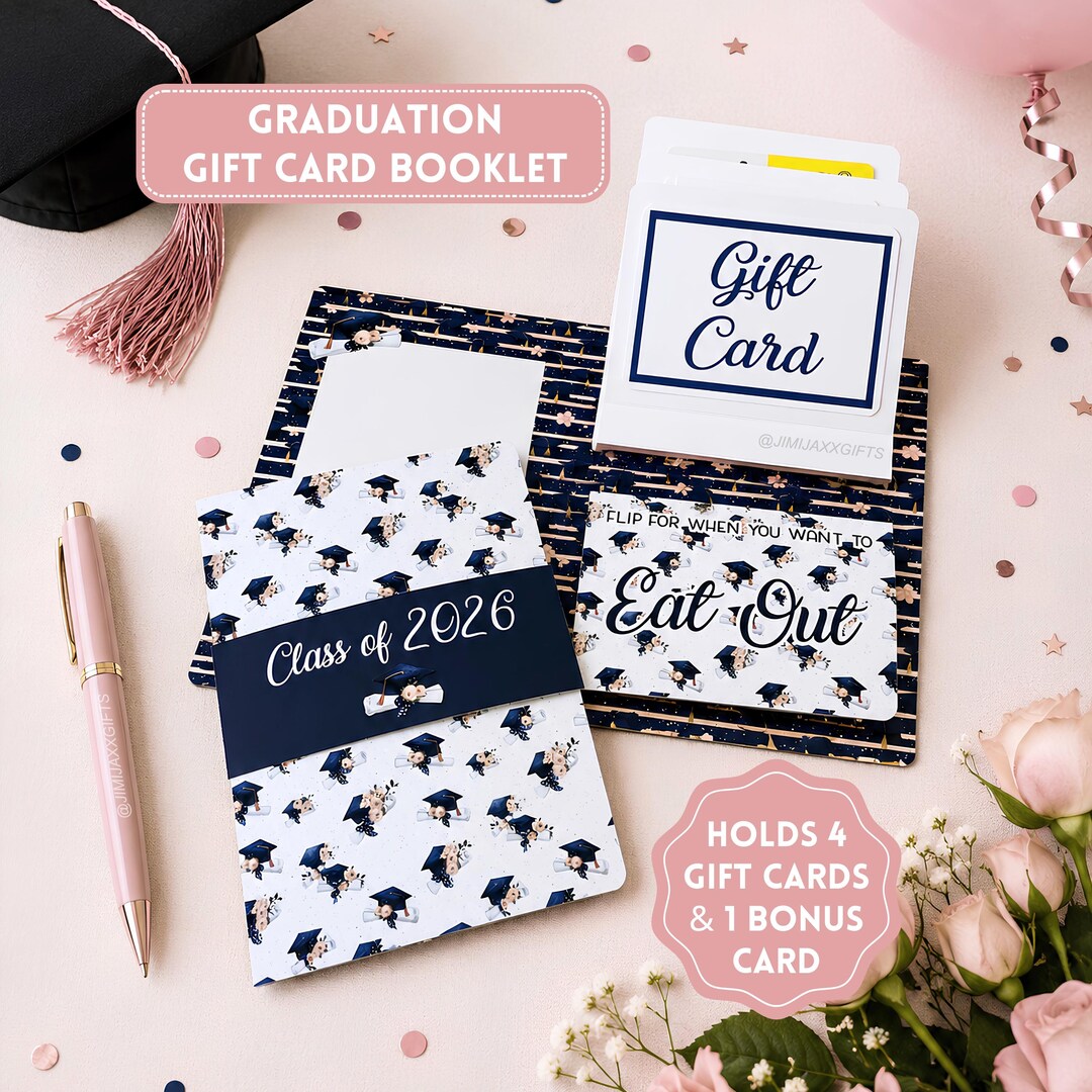 Graduation Multi Gift Card Holder Card for Her, Senior Graduation Money ...