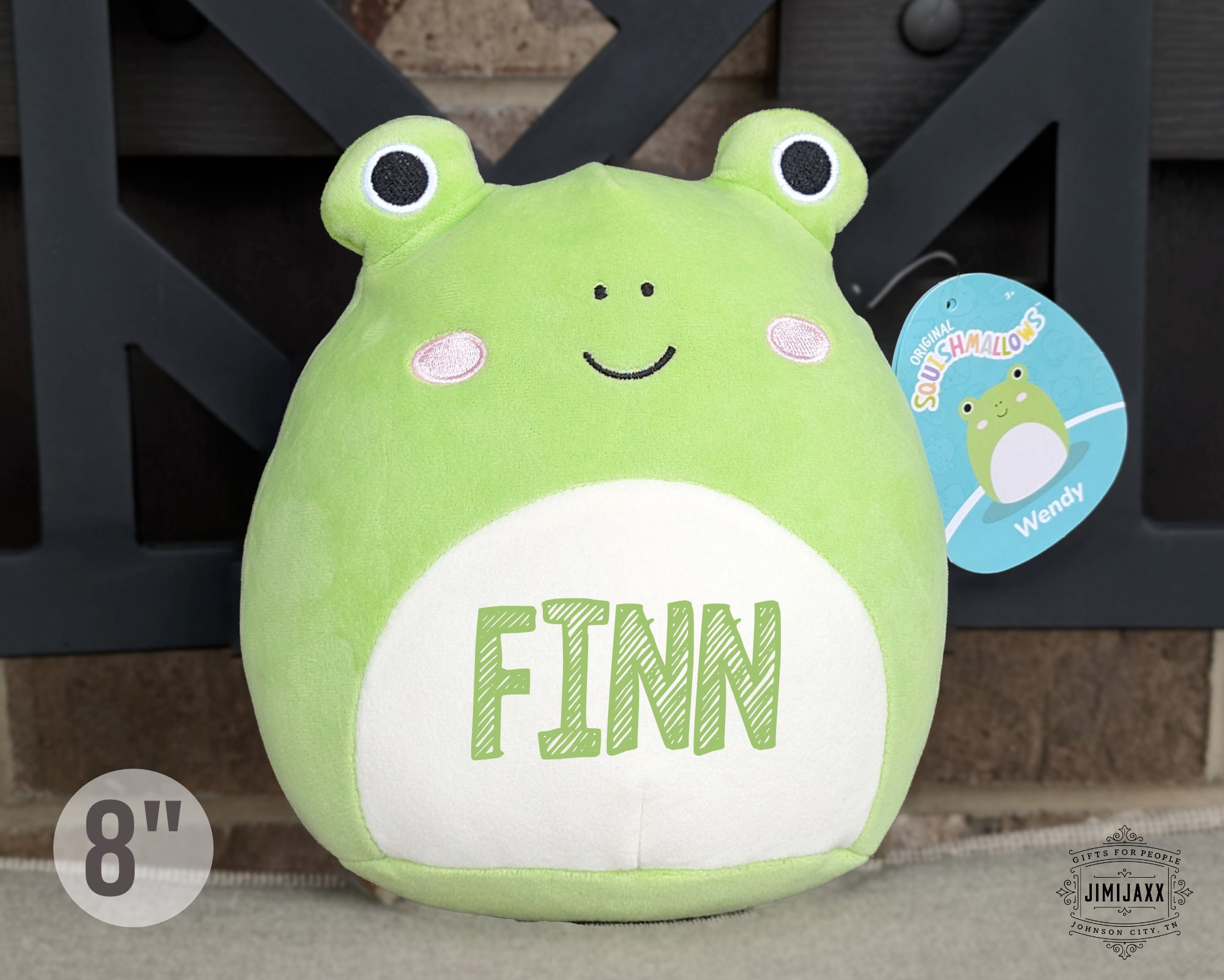 Personalized WENDY Frog Squishmallow, Frog Plush With Name, Frog Plushie,  Custom Message on Stuffed Animal, Frog Stuffie Birthday Gift, 8 In 