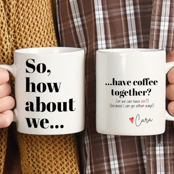 Funny Coffee Mug For Men, Let's Have Coffee Together For The Rest Of Our Lives, Couples Coffee Mug With Name, Personalized Mug For Her, 15oz