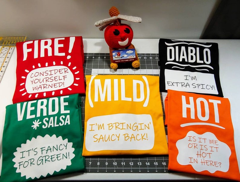 Hot Sauce Shirt Group Taco Sauce Shirts Taco Sauce Costume Etsy