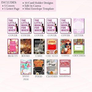 DIY High School Graduate Gift Card Book For Her, College Survival Kit, Printable Grad Gift, Instant Download, Editable In Canva, Size 5x7 Graduation Cards, Grad Gift Under 20, EDITABLE Canva Template Download, Custom Gift Card Holders, For When Cards From Parents, Gift Card Book For Graduate, 2025 Graduation Present, The Little Book For When, Graduation Printable For Her, Mini Envelope Template, Digital Gift Card Book, Graduation Canva Template, Jimijaxx