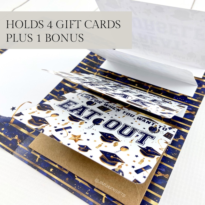 Graduation Multi Gift Card Holder Card, Senior Graduation Money Gift ...