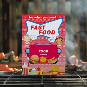 Fast Food Sonic Gift Card Holder Print at Home, Printable Gift Under 20 ...
