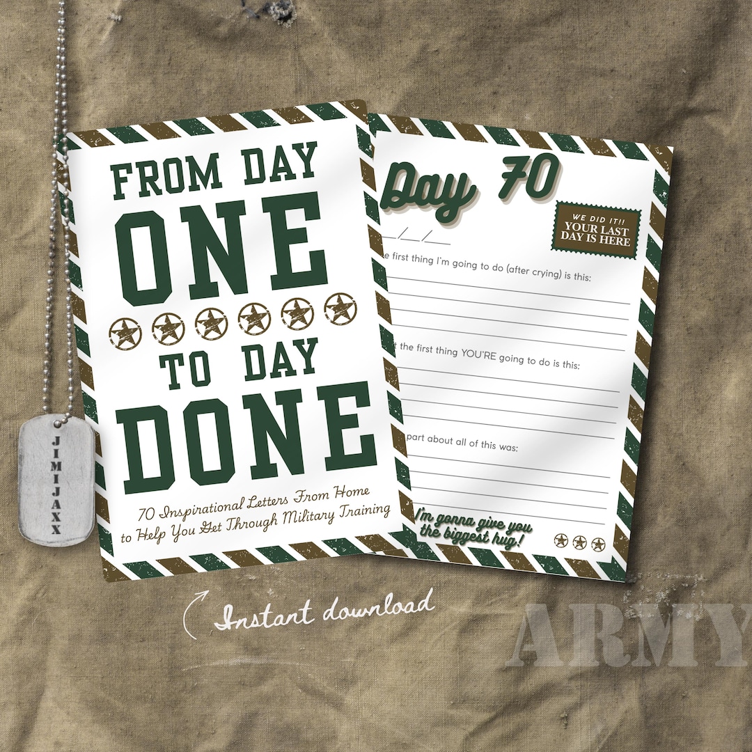 Basic Training Boot Camp Letters From Home, Printable Military Letter ...