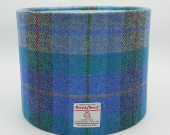 Green Violet Tartan Turquoise Harris Tweed Lampshade Green Violet Tartan Turquoise Harris Tweed Lampshade